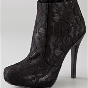 House of Harlow Lace Overlay Bootie